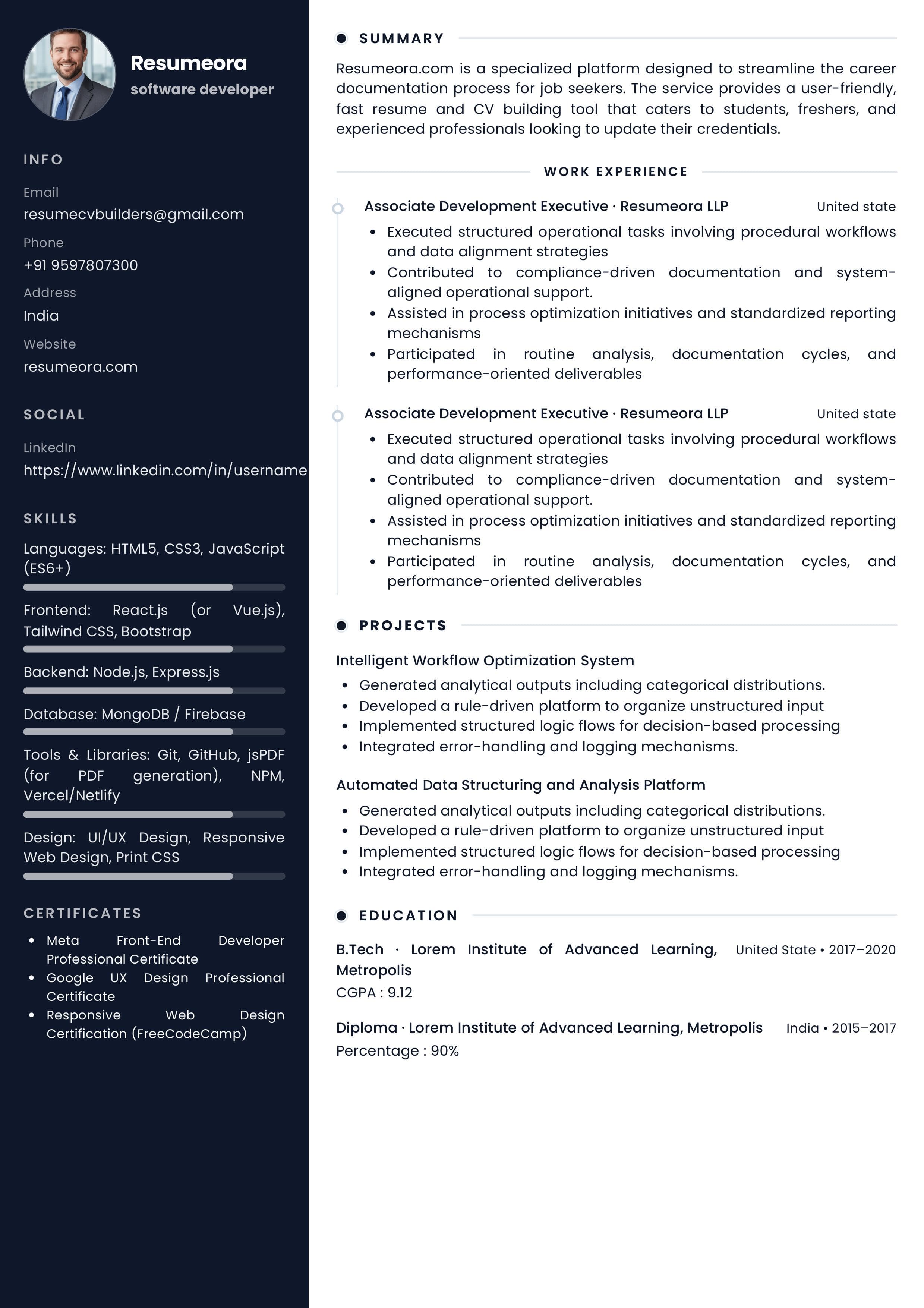 Minimalist Executive